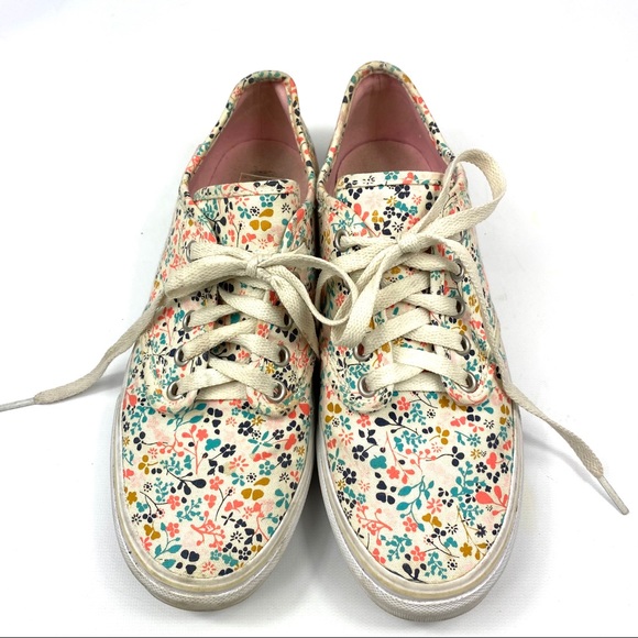 Vans Camden Lace Up Floral Sneakers, Women's 8 - Picture 3 of 12